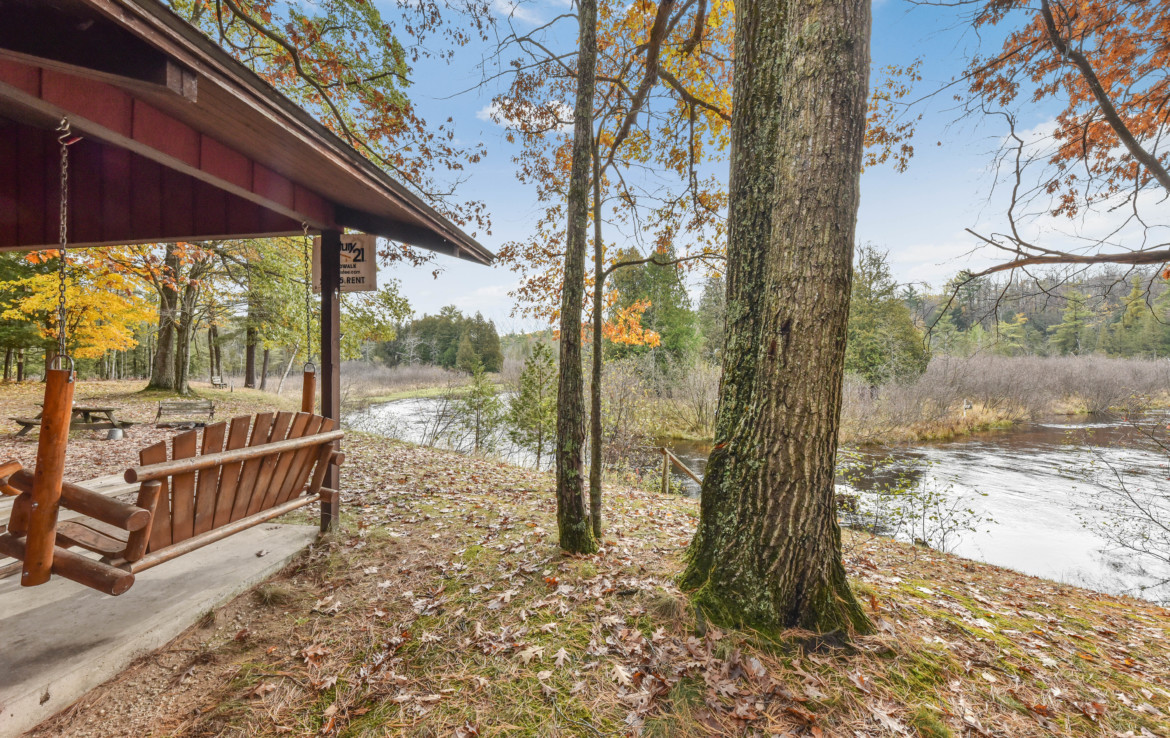 4993 Little River Rd, Manistee, MI Riverfront 39 Acres Trophy Class