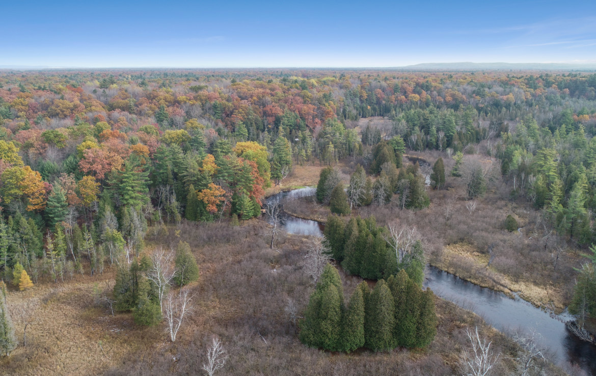 4993 Little River Rd, Manistee, MI Riverfront 39 Acres Trophy Class