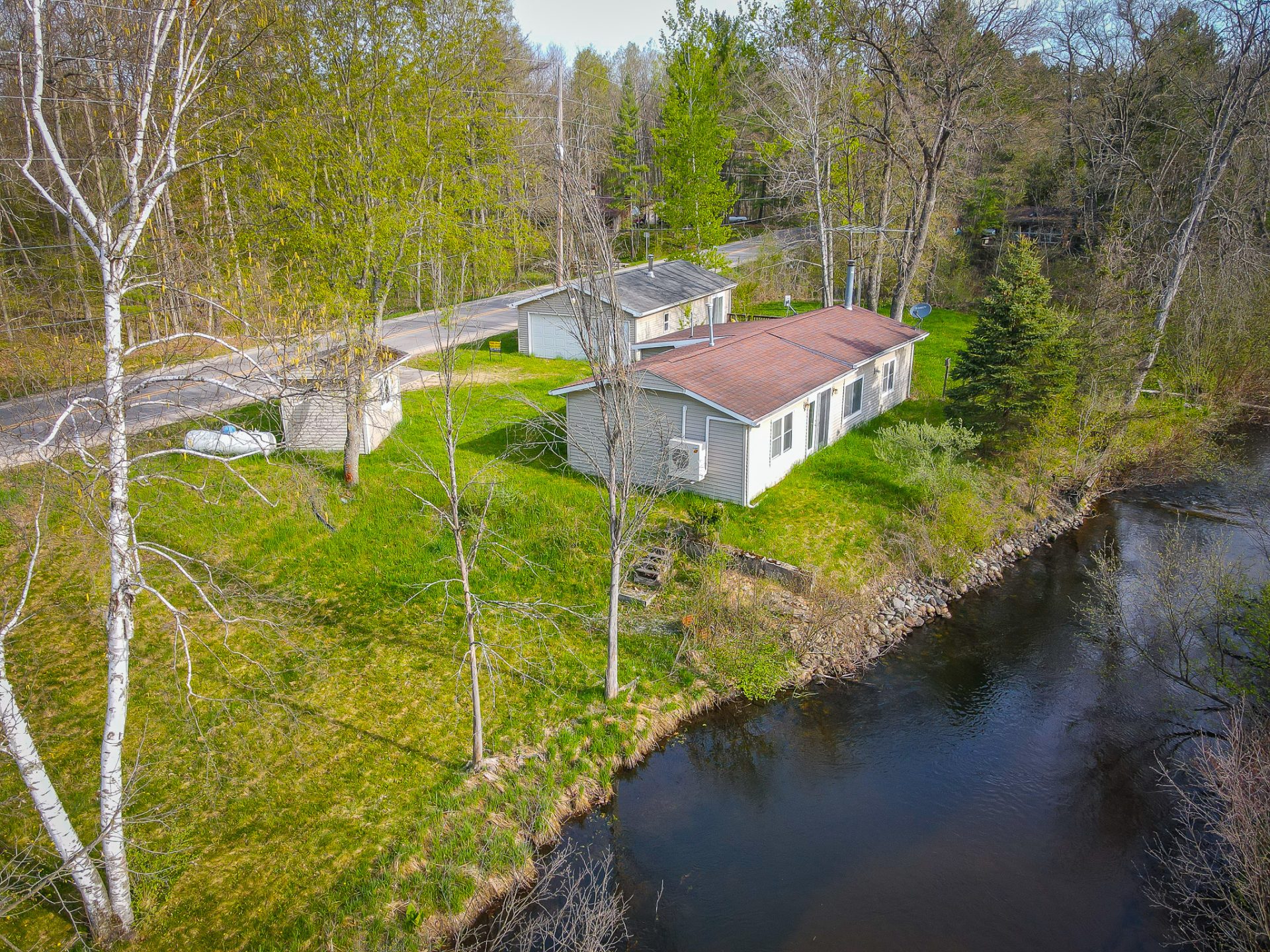 8034 N Johnson Rd, Irons, MI Little Manistee River Frontage Trophy